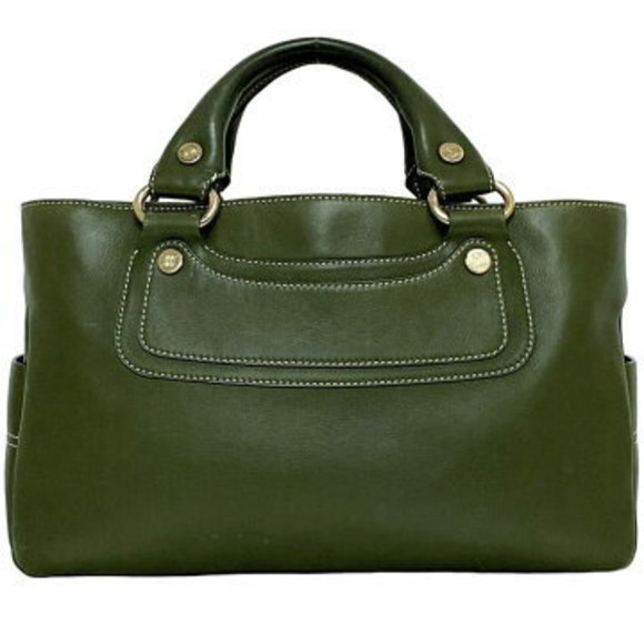 Celine Boogie Bag Green Leather tote - Picture 1 of 9